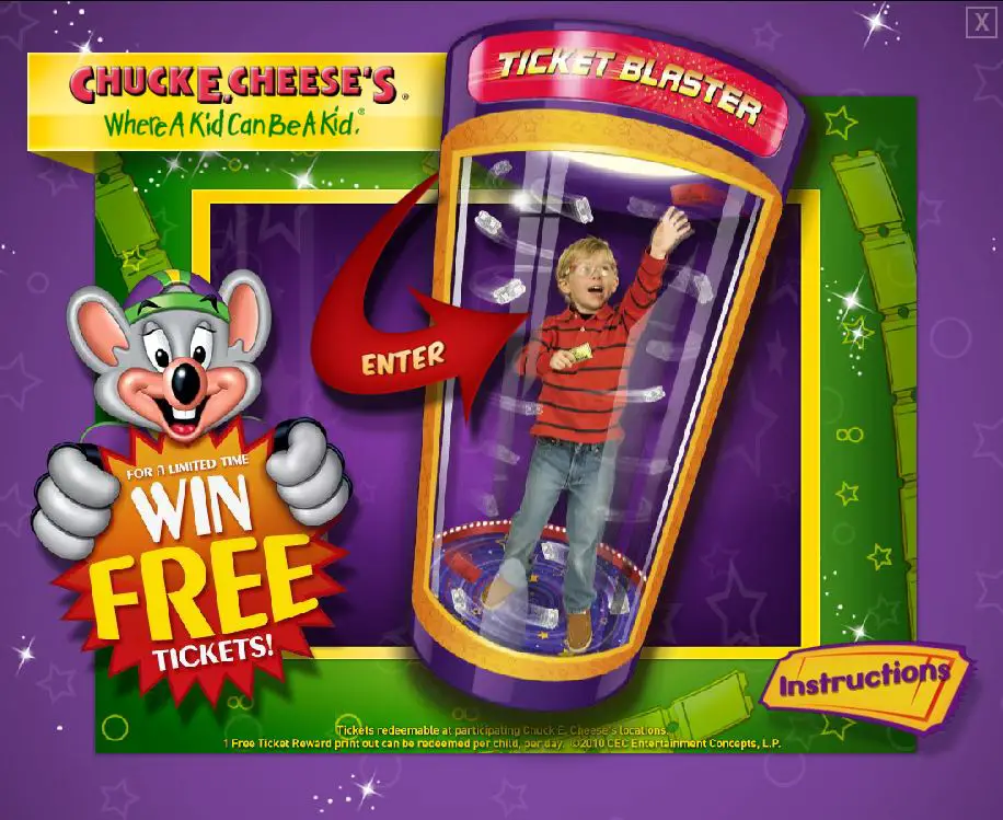 Guests Win Free Tickets for Chuck E. Cheese